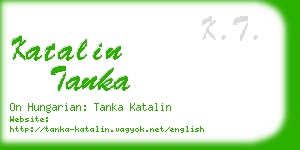 katalin tanka business card